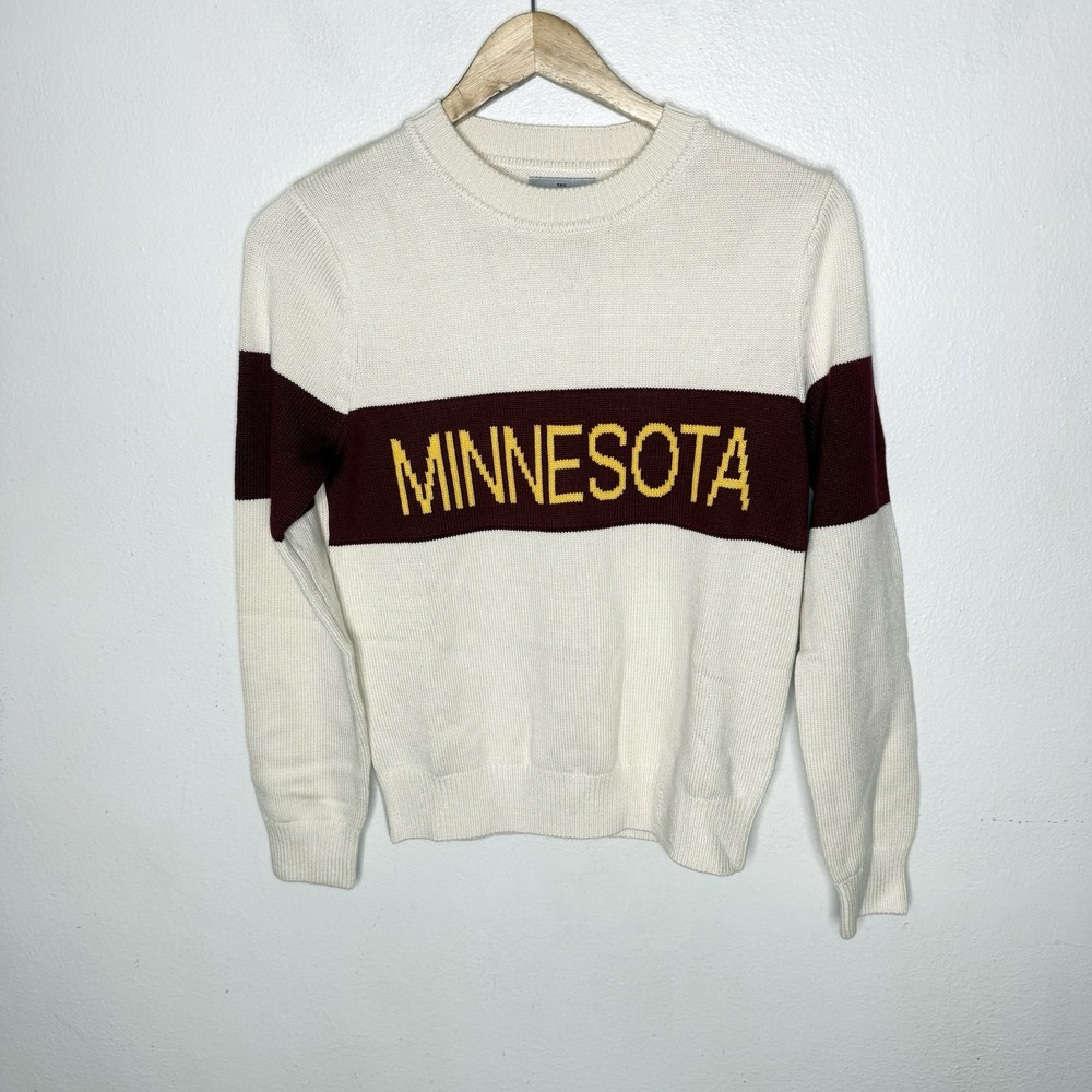 New Hillflint Minnesota College Sweater University Gophers Preppy Size XS